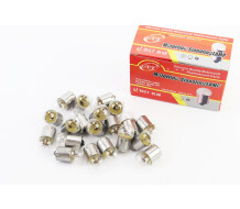 Лампа повороту (біла з цоколем) 12V / 10W G18 BA15S к-кт 20шт