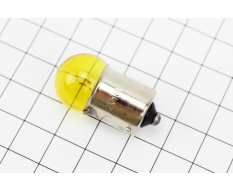 Лампа поворота (желтая с цоколем) 12V/10W G18