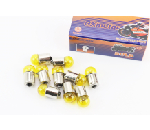 Лампа поворота (желтая с цоколем) 12V/10W G18 к-кт 10шт