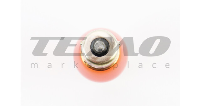 Лампа повороту (велика, жовта з цоколем) 12V / 21W BA15S - фото 2