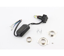 Лампа фары диодная LED-4 SUPER универсальная (к-кт разных креплений), с стабилизатором 3000LM/20W-40W