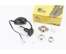 Лампа фари діодний LED-4 SUPER універсальна (к-кт різних кріплень), з стабілізатором + стробоскоп