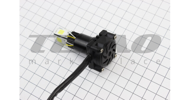 Лампа фары диодная LED-5 SUPER универсальная (к-кт разных креплений), с стабилизатором + стробоскоп - фото 3