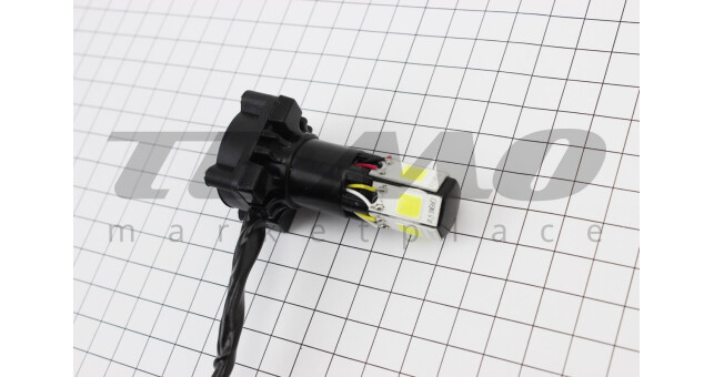 Лампа фари діодний LED-6 SUPER універсальна (к-кт різних кріплень), з стабілізатором + стробоскоп - фото 2