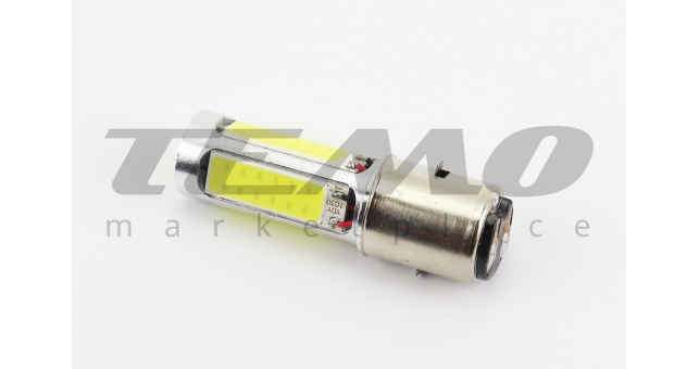 Лампа фары диодная BA20D - LED-4+1(линза) - фото 1