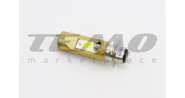 Лампа фары диодная P15D-25-1 - LED-2 (желтая) - фото 1
