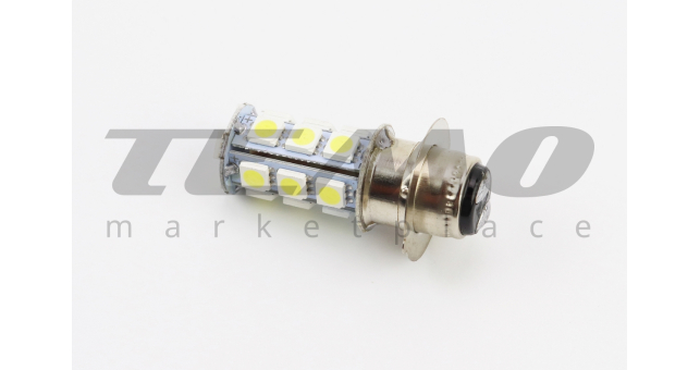 Лампа фары диодная P15D-25-1 - LED-18 - фото 1