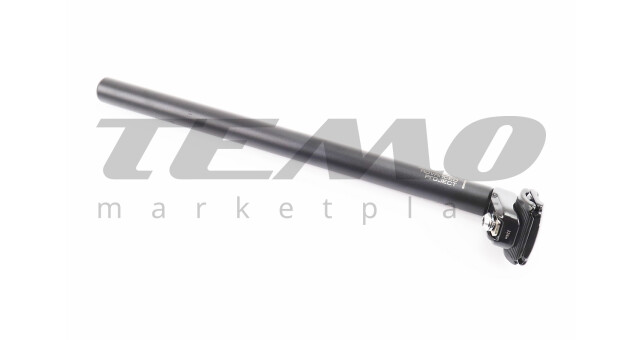 Труба сидіння MTB 25,4х400 мм, алюмінієва, чорна SP-602 - фото 2