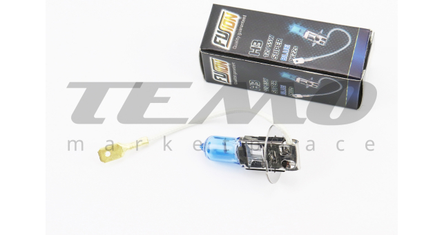 Лампа фары H3 12V 55W галогенная Super White - фото 1