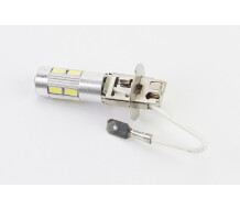 Лампа фари H3 12V - LED-8 + 2 (лінза)
