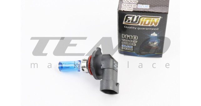 Лампа фары галоген H10 12V 42W Super White - фото 1