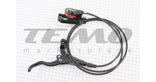 Тормоз Disk-brake гидравлический задний (F180/R160 мм), чёрный BR-M447/BL-M445 (левая ручка) - фото 2