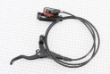 Тормоз Disk-brake гидравлический задний (F180/R160 мм), чёрный BR-M447/BL-M445 (левая ручка) - фото 2