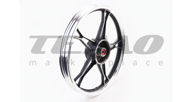 Диск задний литой 17x1.6 DELTA чёрный ось 12 мм - фото 2