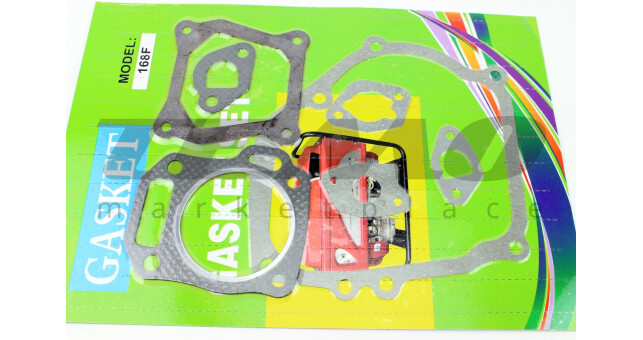 Прокладки двигателя 168F-68mm, к-кт 7 деталей, (паронит), Тип 2 - фото 1