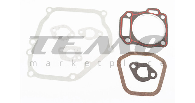 Прокладки двигуна 168F-68mm, к-кт 7 деталей, (пароніт), Тип 2 - фото 1