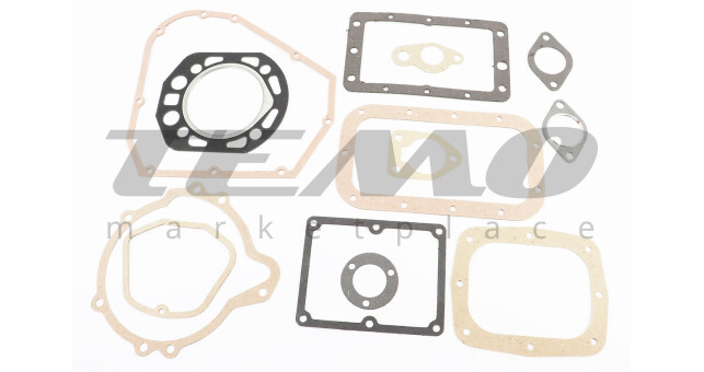 Прокладки двигателя R190N-90mm, к-кт 13 деталей, под крышку 8отв. - фото 1