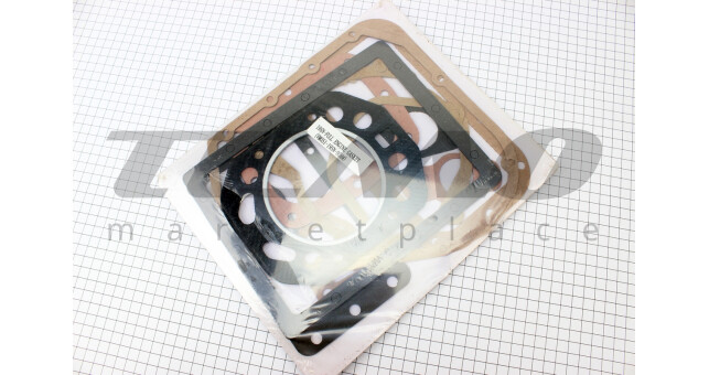 Прокладки двигуна R195NM-95mm, к-кт 12 деталей під кришку 9отв. - фото 2