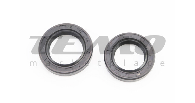 Сальники коленвала (22x35x7+25x38x7) к-кт 2шт 1P65F - фото 1