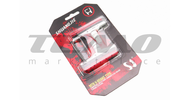 Тормозные колодки V-brake картриджные+сменный картридж, на блистере - фото 1