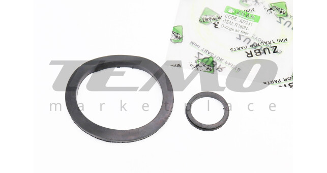 Прокладки воздушного фильтра R175A 180NM, к-кт 2 детали, с двумя бортами - фото 1