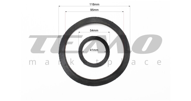 Прокладки воздушного фильтра R190N, к-кт 2 детали, с одним бортом - фото 2
