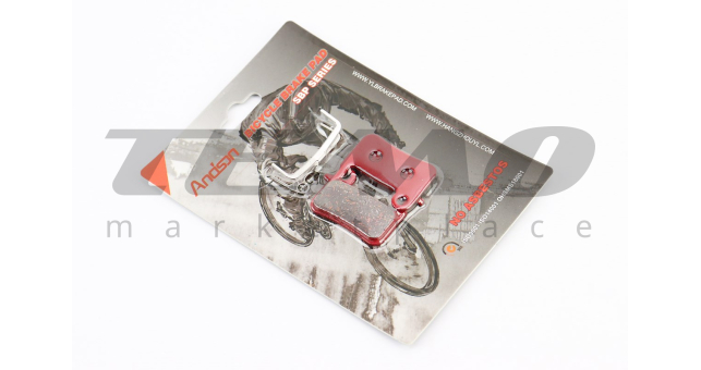Тормозные колодки Disk-brake (Shimano LX BR-M655, 765, 775, XT BR-755, 965, 966, 975, XTR M965/966, Saint M800), красные YL-1015 - фото 1