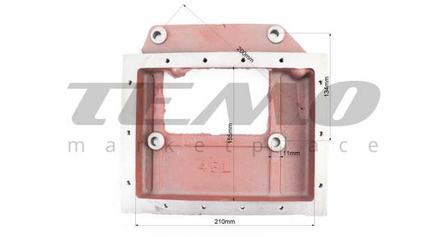 Пластина крепления радиатора чугун ZS1100/ZH1105 - фото 3