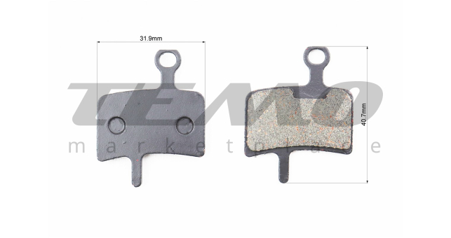 Гальмівні колодки Disk-brake (PROMAX DSK901, DIATECH Anchor, Armor), чорні YL-1033 - фото 2