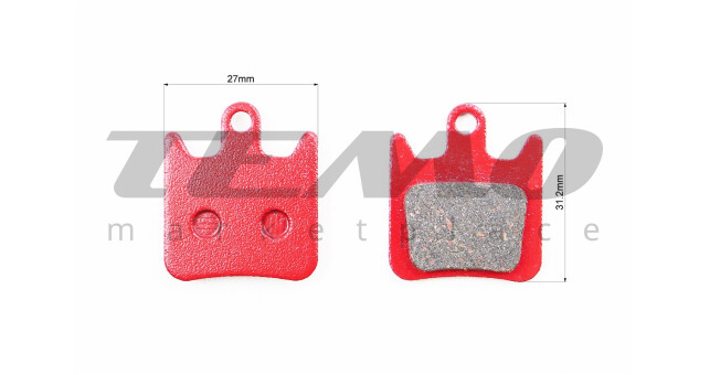 Гальмівні колодки Disk-brake (Hope Moto V2), червоні YL-1028 - фото 2