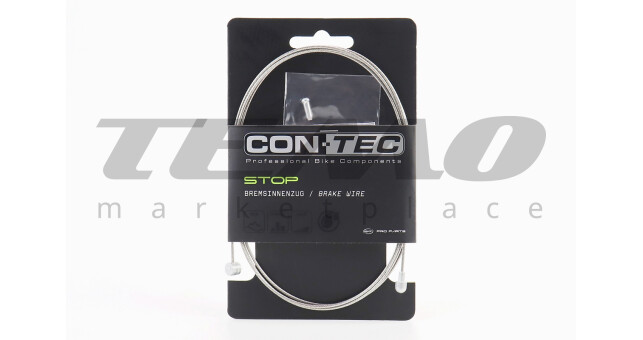 Трос гальмівний 1350 мм універсальний MTB/ROAD з кінцевиком, нержавіюча сталь, шліфований Slick Stainless CP-B3/B4 - фото 1