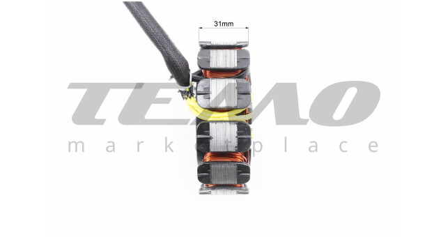 Статор магнето (генератора) (11 катушек разъем "мама 4+2") высота 31мм - фото 4