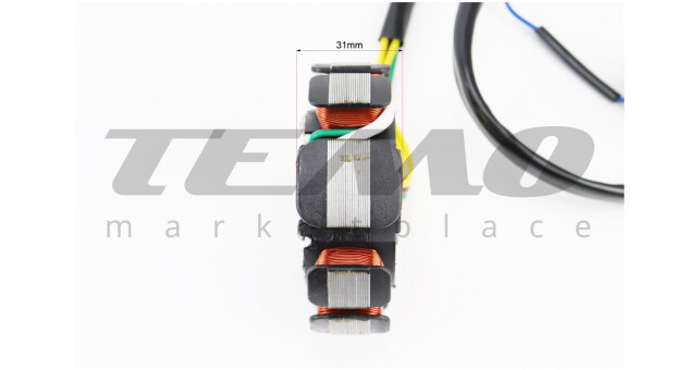 Статор магнето (генератора) (11 катушек разъем "мама 4+2") высота 31мм, тип 2 - фото 4