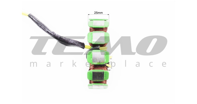 Статор магнето (генератора) (12 котушок роз'єм "тато 2+1") висота 25мм - фото 4