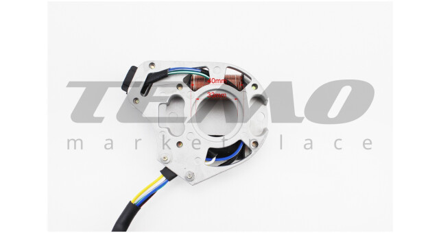 Статор магнето (генератора) (2 катушки разъем "мама 4+1") - фото 4