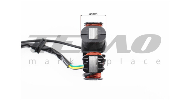 Статор магнето (генератора) (6 катушек разъем "мама 4+1") - фото 4