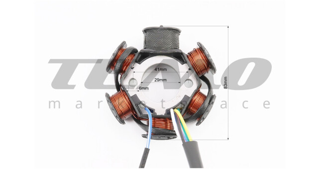 Статор магнето (генератора) (6 катушек "5 проводов") - фото 3