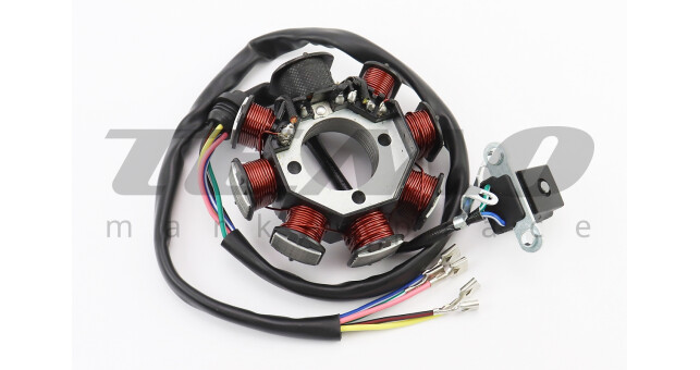 Статор магнето (генератора) (8 катушек "5 проводов"), (d=88,5мм) - фото 2