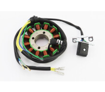 Статор магнето (генератора) (12 котушок роз'єм "тато 3+2"), 200cc (d=93мм)
