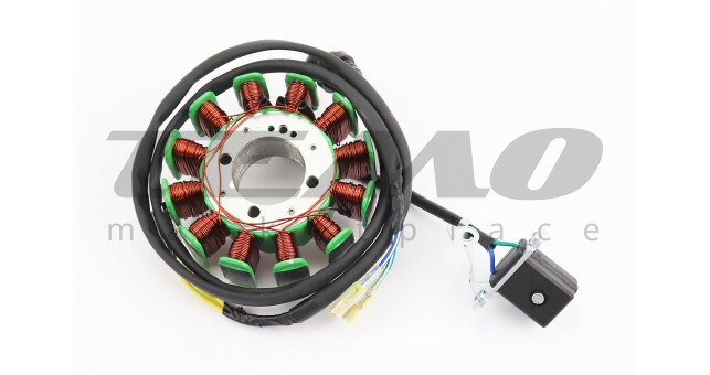 Статор магнето (генератора) (12 катушек "5 проводов"), 200cc (d=93мм) - фото 2