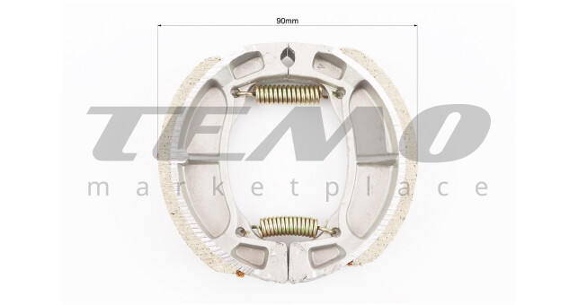 Тормозные колодки барабан Suzuki AD50, D=90mm - фото 2