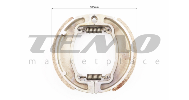 Тормозные колодки барабан Yamaha 3KJ, D=105mm - фото 2