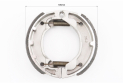 Тормозные колодки барабан Yamaha 3KJ, D=105mm - фото 2
