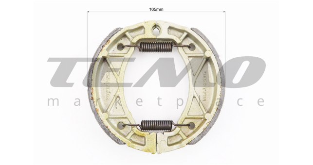 Тормозные колодки барабан Yamaha 3KJ, D=105mm - фото 2