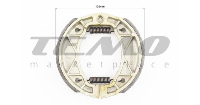 Тормозные колодки барабан Yamaha 3KJ, D=105mm - фото 2