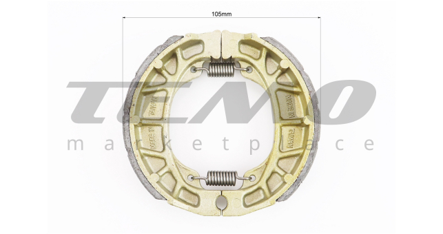 Тормозные колодки барабан Honda LEAD 90, D=105mm - фото 2
