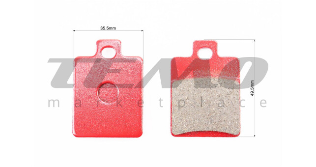 Гальмівні колодки дискові Peugeot; Gilera; ATV; PIAGGIO-Zip 50; NRG 50; Liberty 50; MP3 125/CPI-GTR 50/ VESPA-Vespa ET4; LXV 50 - фото 2