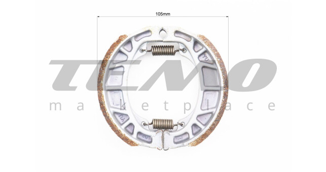 Тормозные колодки задние к-кт, 105мм (барабан) 10", 12" - фото 2