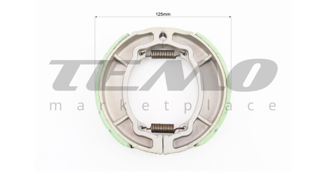 Тормозные колодки задние к-кт, 125мм (барабан, накладки с выборкой) 12", 13" - фото 2