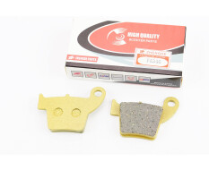 Тормозные колодки (дисковые) Honda CR125/CRF150-450/CRE125/500; APRILIA MXV 450; GEON Dakar 250 2v/250E 4v/250 S 4v/450 E/450 S/450 X к-кт 2шт, желтые